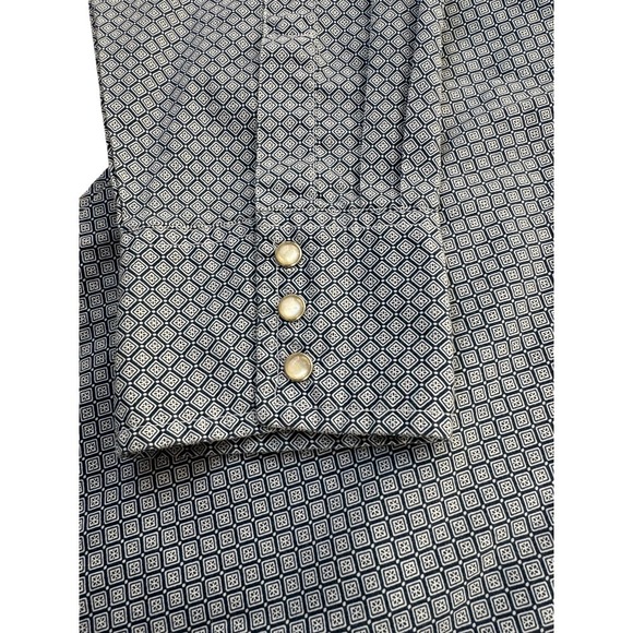 Wrangler Wrancher Shirt Pearl Snap XLT Long Sleeve Western - Picture 2 of 4